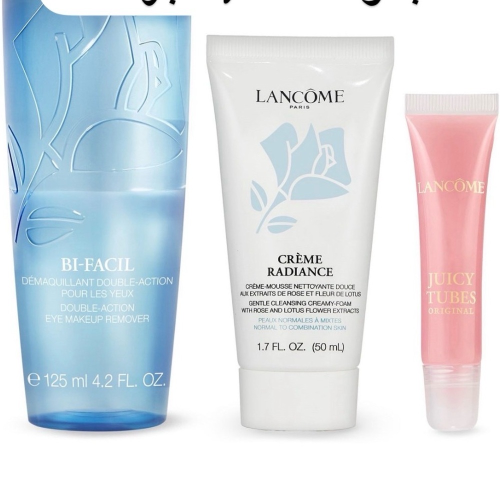 Lancôme Skincare and Lip Gloss Set